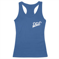 Dad Of Three Racerback Tank Top Funny Daddy Cubed Promoted for The Third Time