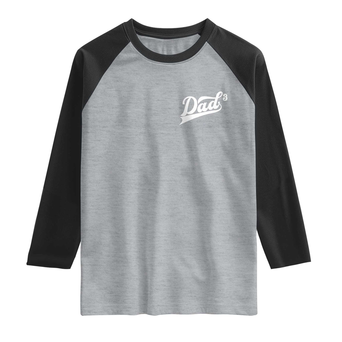 Dad Of Three Raglan Shirt Funny Daddy Cubed Promoted for The Third Time