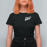 Dad Of Three T Shirt For Women Funny Daddy Cubed Promoted for The Third Time