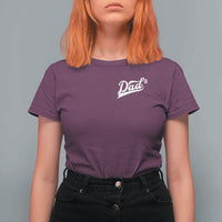Dad Of Three T Shirt For Women Funny Daddy Cubed Promoted for The Third Time