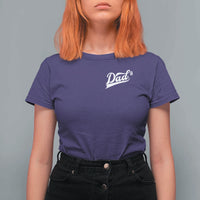 Dad Of Three T Shirt For Women Funny Daddy Cubed Promoted for The Third Time