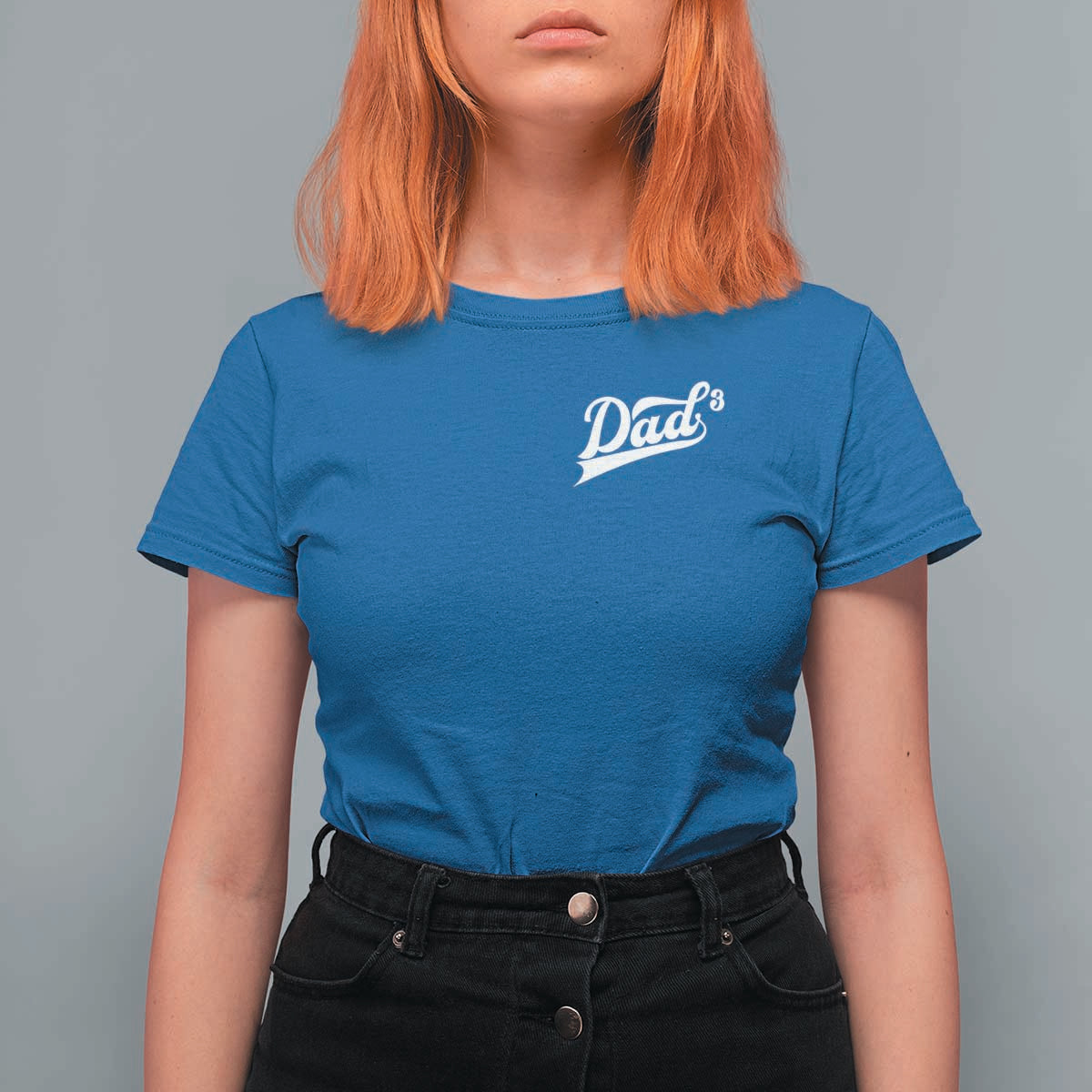 Dad Of Three T Shirt For Women Funny Daddy Cubed Promoted for The Third Time