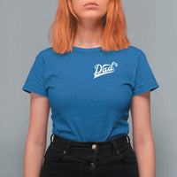 Dad Of Three T Shirt For Women Funny Daddy Cubed Promoted for The Third Time