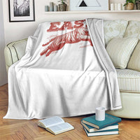 Easy Tiger Throw Blanket Vintage Distressed Tiger Trendy Grunge Indie Boho