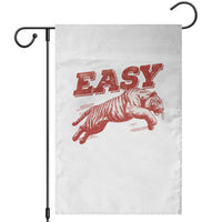 Easy Tiger Garden Flag Vintage Distressed Tiger Trendy Grunge Indie Boho