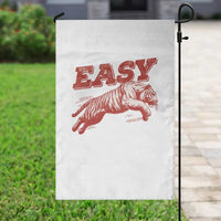 Easy Tiger Garden Flag Vintage Distressed Tiger Trendy Grunge Indie Boho