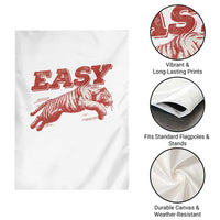 Easy Tiger Garden Flag Vintage Distressed Tiger Trendy Grunge Indie Boho