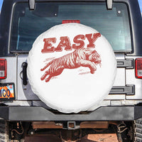 Easy Tiger Spare Tire Cover Vintage Distressed Tiger Trendy Grunge Indie Boho
