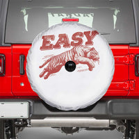 Easy Tiger Spare Tire Cover Vintage Distressed Tiger Trendy Grunge Indie Boho
