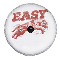Easy Tiger Spare Tire Cover Vintage Distressed Tiger Trendy Grunge Indie Boho