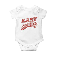 Easy Tiger Baby Onesie Vintage Distressed Tiger Trendy Grunge Indie Boho