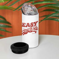 Easy Tiger 4 in 1 Can Cooler Tumbler Vintage Distressed Tiger Trendy Grunge Indie Boho