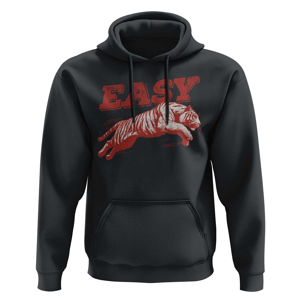 Easy Tiger Hoodie Vintage Distressed Tiger Trendy Grunge Indie Boho