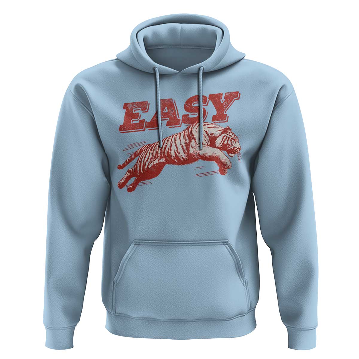 Easy Tiger Hoodie Vintage Distressed Tiger Trendy Grunge Indie Boho