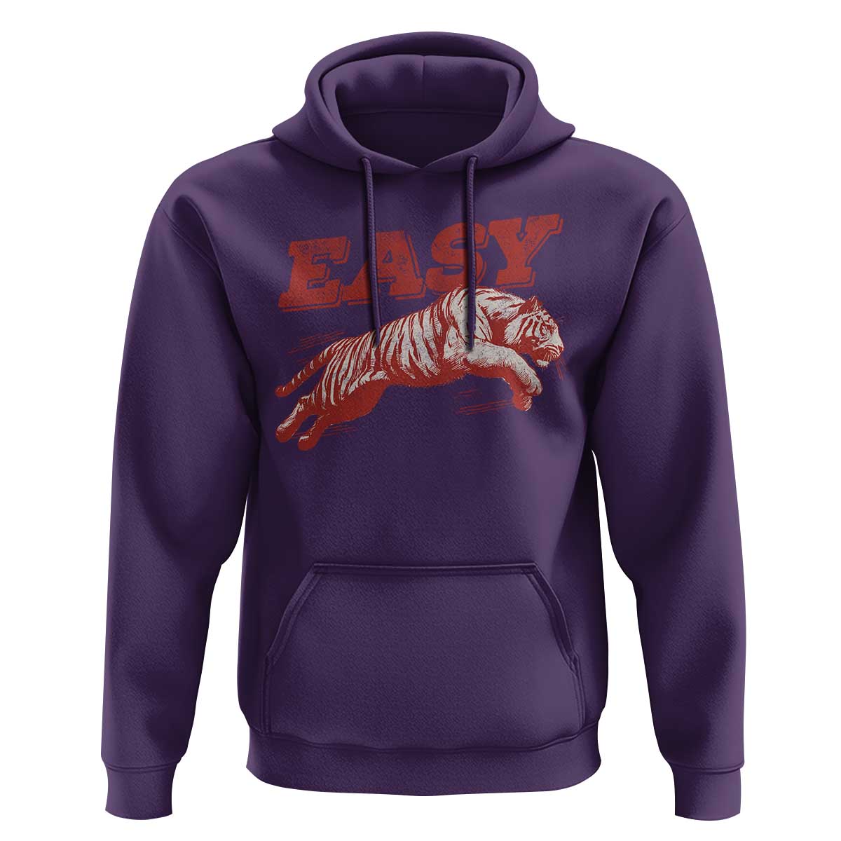 Easy Tiger Hoodie Vintage Distressed Tiger Trendy Grunge Indie Boho