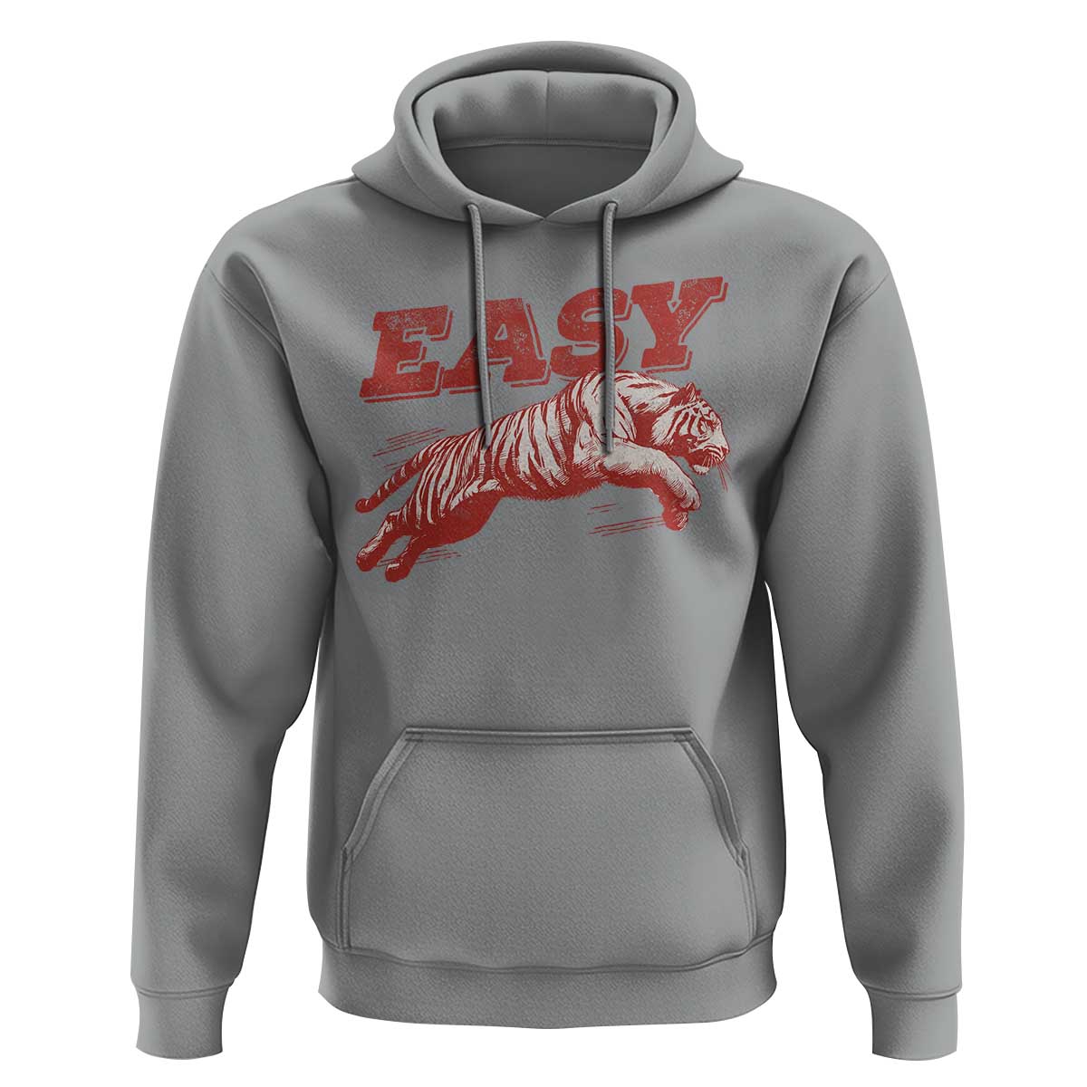Easy Tiger Hoodie Vintage Distressed Tiger Trendy Grunge Indie Boho