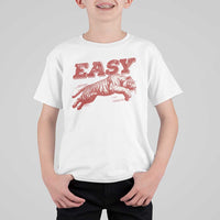 Easy Tiger T Shirt For Kid Vintage Distressed Tiger Trendy Grunge Indie Boho
