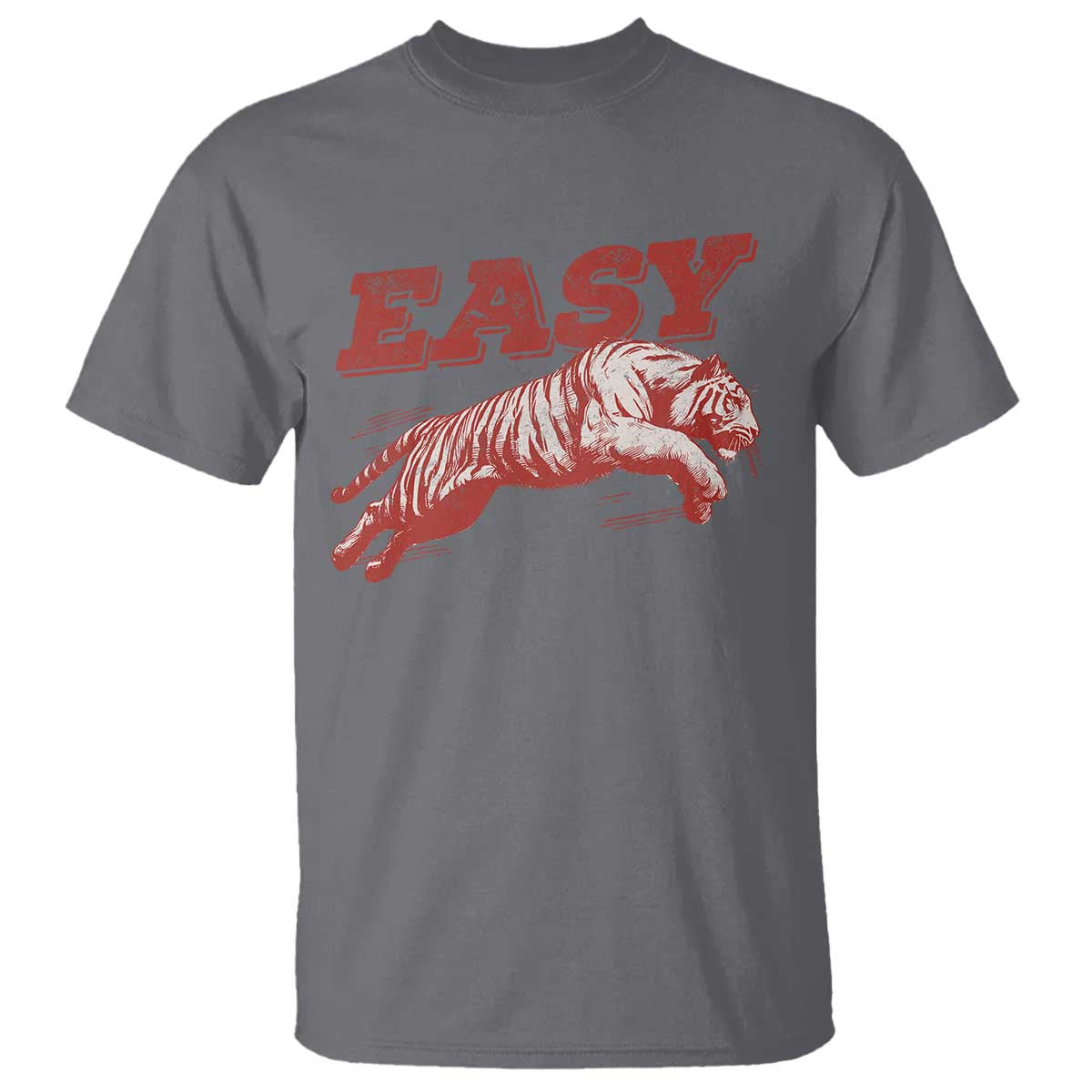 Easy Tiger T Shirt Vintage Distressed Tiger Trendy Grunge Indie Boho