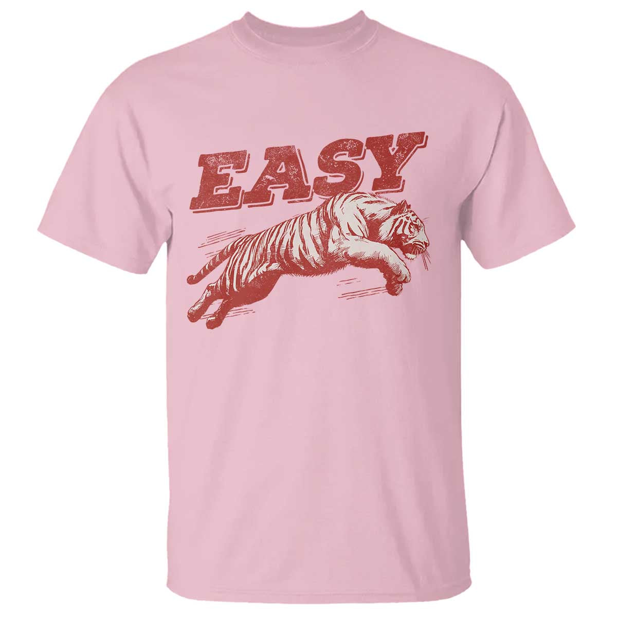 Easy Tiger T Shirt Vintage Distressed Tiger Trendy Grunge Indie Boho