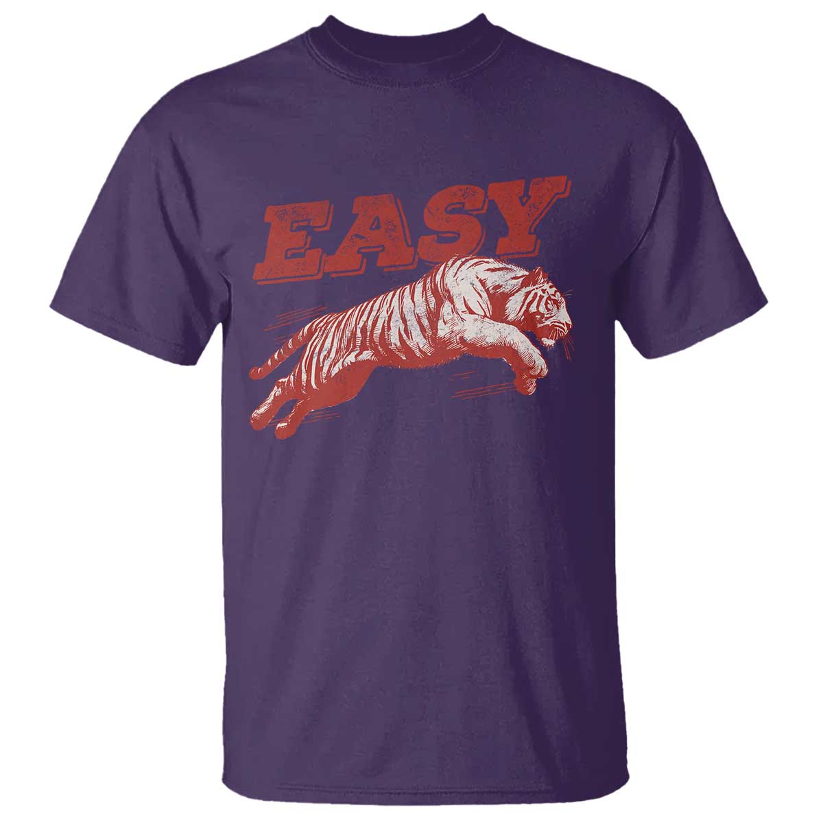 Easy Tiger T Shirt Vintage Distressed Tiger Trendy Grunge Indie Boho