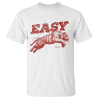 Easy Tiger T Shirt Vintage Distressed Tiger Trendy Grunge Indie Boho