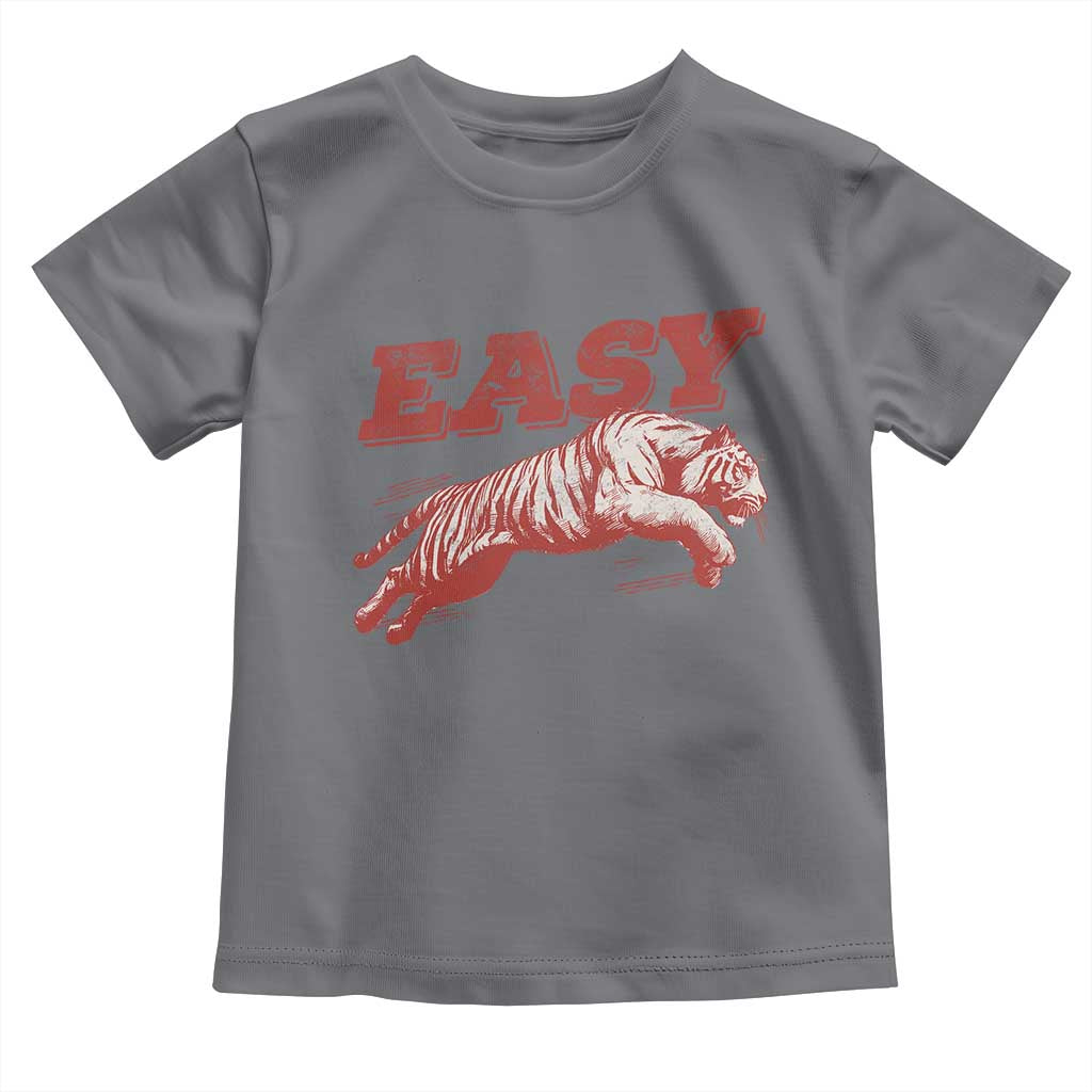 Easy Tiger Toddler T Shirt Vintage Distressed Tiger Trendy Grunge Indie Boho