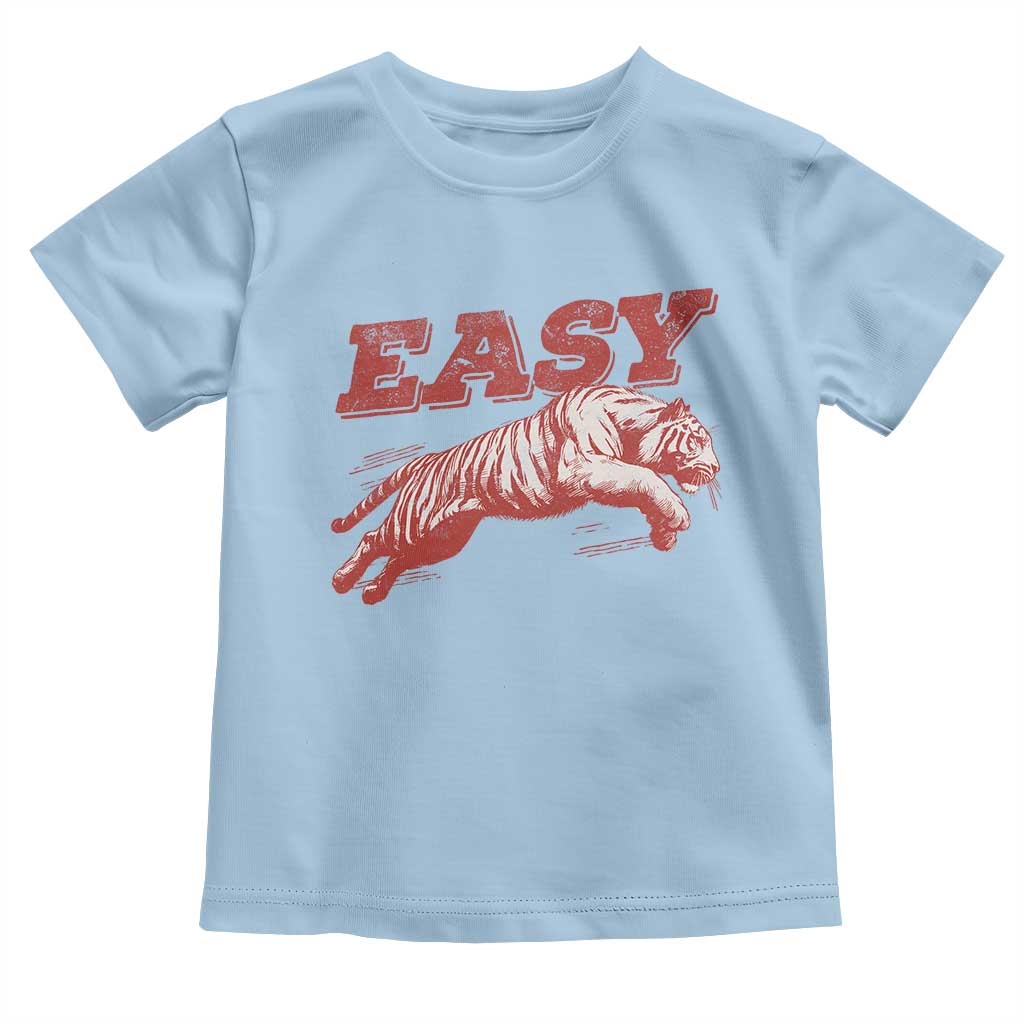 Easy Tiger Toddler T Shirt Vintage Distressed Tiger Trendy Grunge Indie Boho