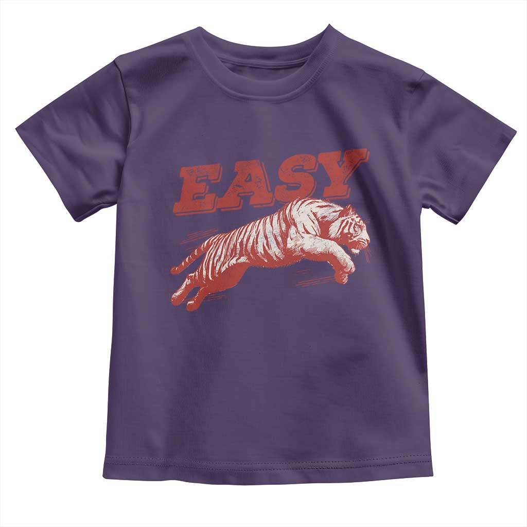 Easy Tiger Toddler T Shirt Vintage Distressed Tiger Trendy Grunge Indie Boho