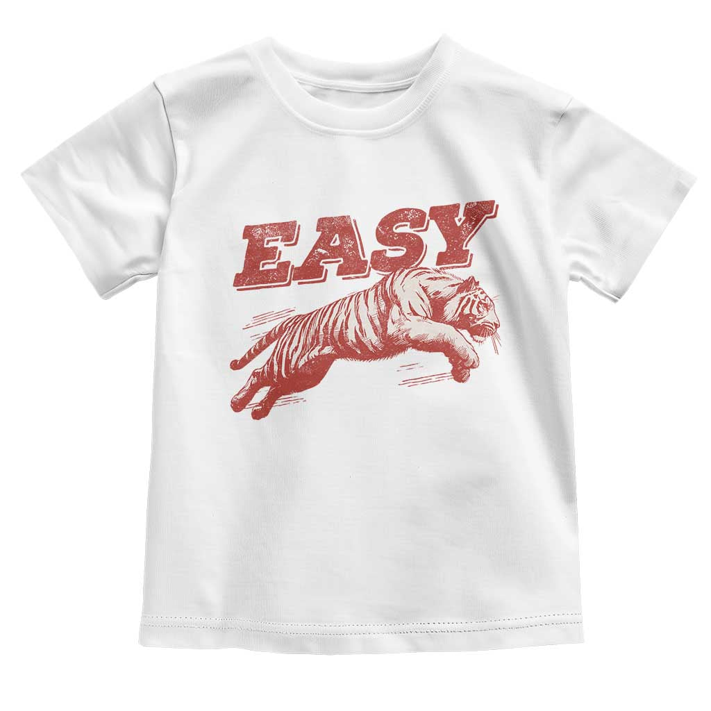 Easy Tiger Toddler T Shirt Vintage Distressed Tiger Trendy Grunge Indie Boho