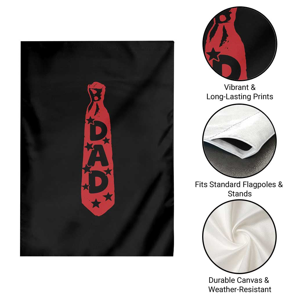 Dad Tie Star Music Lover Fathers Day Garden Flag