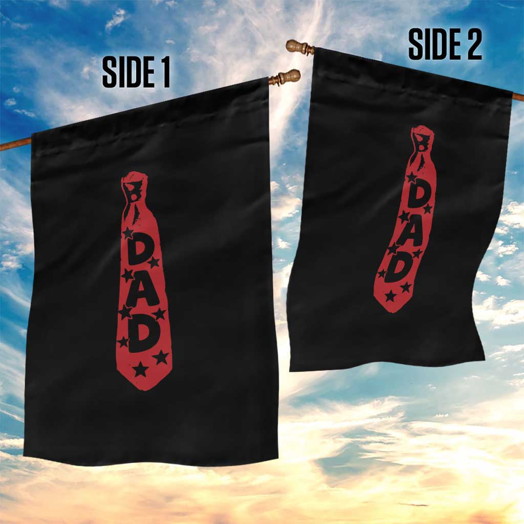 Dad Tie Star Music Lover Fathers Day Garden Flag