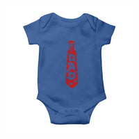 Dad Tie Star Music Lover Fathers Day Baby Onesie