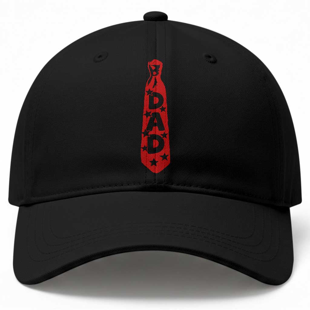 Dad Tie Star Music Lover Fathers Day Baseball Cap