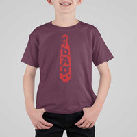 Dad Tie Star Music Lover Fathers Day T Shirt For Kid