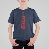 Dad Tie Star Music Lover Fathers Day T Shirt For Kid