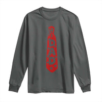 Dad Tie Star Music Lover Fathers Day Long Sleeve Shirt