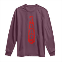 Dad Tie Star Music Lover Fathers Day Long Sleeve Shirt