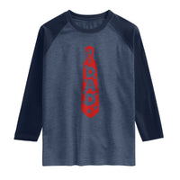 Dad Tie Star Music Lover Fathers Day Raglan Shirt