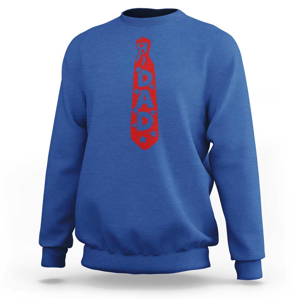 Dad Tie Star Music Lover Fathers Day Sweatshirt