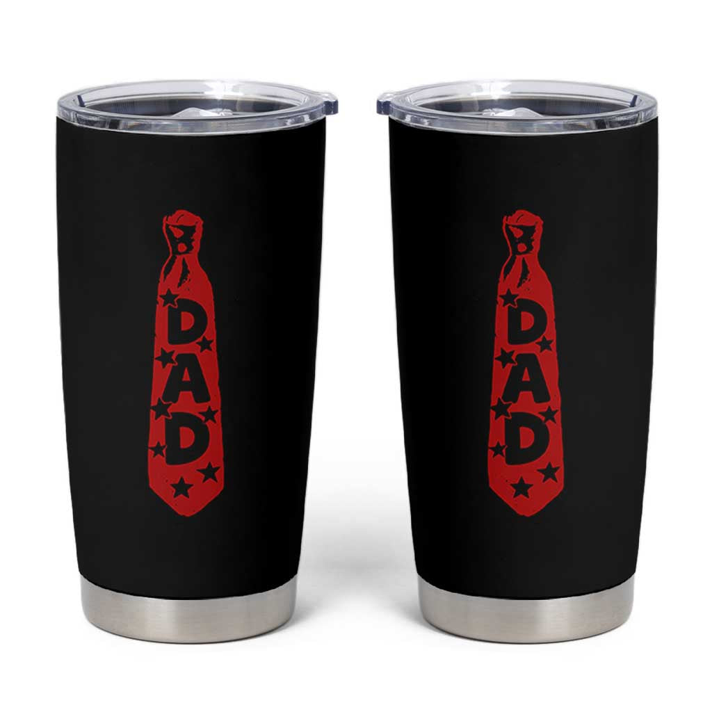 Dad Tie Star Music Lover Fathers Day Tumbler Cup