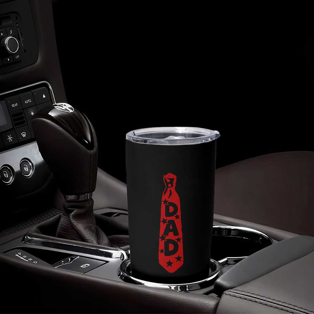 Dad Tie Star Music Lover Fathers Day Tumbler Cup