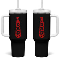 Dad Tie Star Music Lover Fathers Day Tumbler With Handle