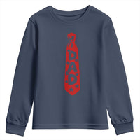 Dad Tie Star Music Lover Fathers Day Youth Sweatshirt