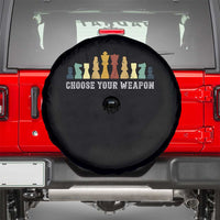 Chess Lover Spare Tire Cover Choose Your Weapon Retro Vintage