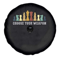 Chess Lover Spare Tire Cover Choose Your Weapon Retro Vintage