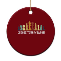 Chess Lover Ceramic Ornament Choose Your Weapon Retro Vintage - Wonder Print Shop
