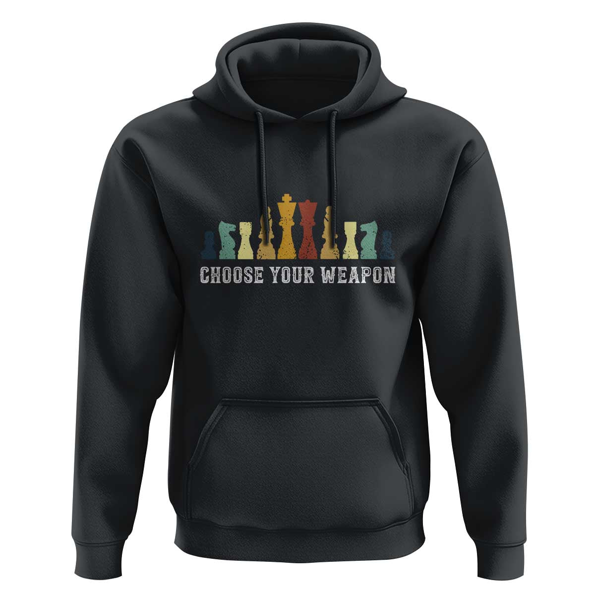 Chess Lover Hoodie Choose Your Weapon Retro Vintage - Wonder Print Shop