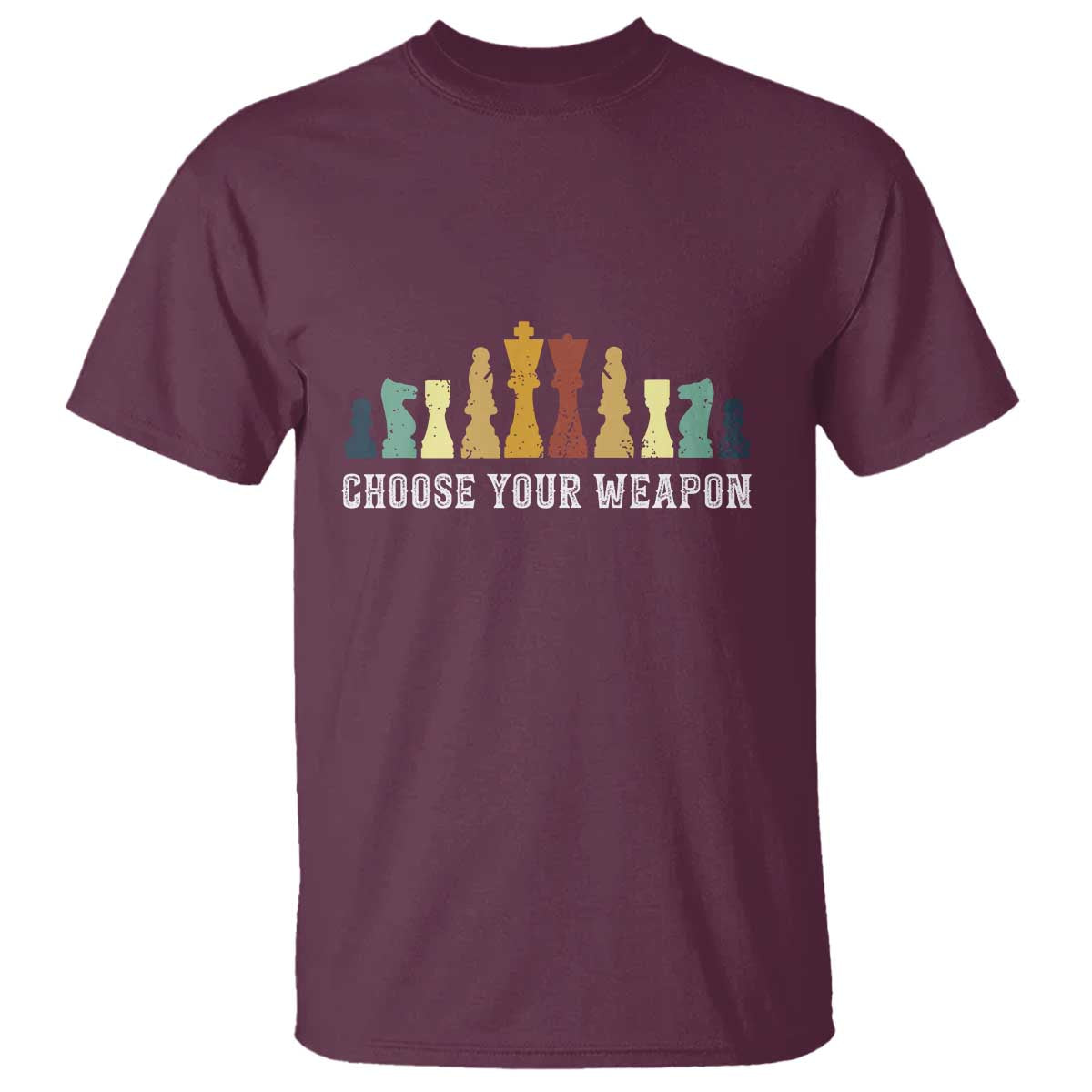 Chess Lover T Shirt Choose Your Weapon Retro Vintage - Wonder Print Shop