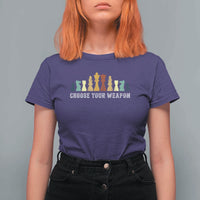 Chess Lover T Shirt For Women Choose Your Weapon Retro Vintage TS11