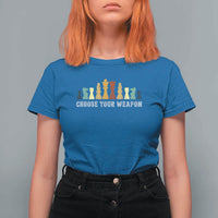 Chess Lover T Shirt For Women Choose Your Weapon Retro Vintage TS11